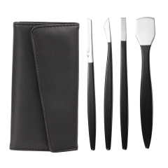 Pedicure Knife Set For Feet 4PCS Ingrown Toenail Blade Tool With Storage Leather Case