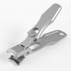 Portable Nail Clippers For Thick Nails Ultra Thin Foldable Wide Jaw Opening Cutter With Safety Lock