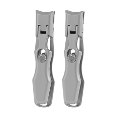 Portable Nail Clippers For Thick Nails Ultra Thin Foldable Wide Jaw Opening Cutter With Safety Lock