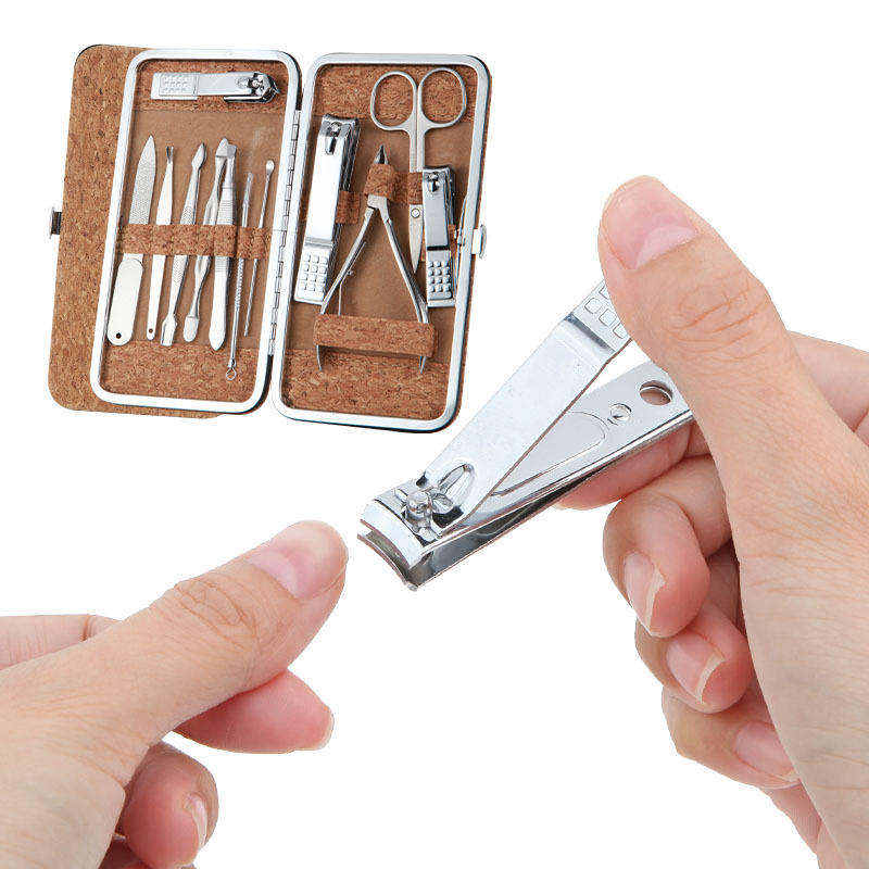 Manicure Set Personal Care Grooming 8 PCS + 12 PCS Beauty Tool Portable Kit Combo