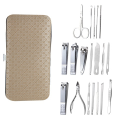 19 Pcs Manicure Set Nail Clippers Pedicure Kit Stainless Steel Professional Grooming Kit Nail Tools