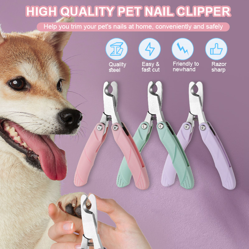 Heavy Duty Stainless Steel Pet Nail Clippers - Precision and Comfort for Dogs and Cats