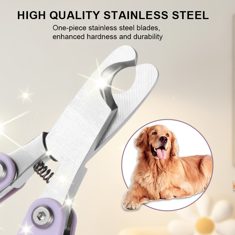 Heavy Duty Stainless Steel Pet Nail Clippers - Precision and Comfort for Dogs and Cats