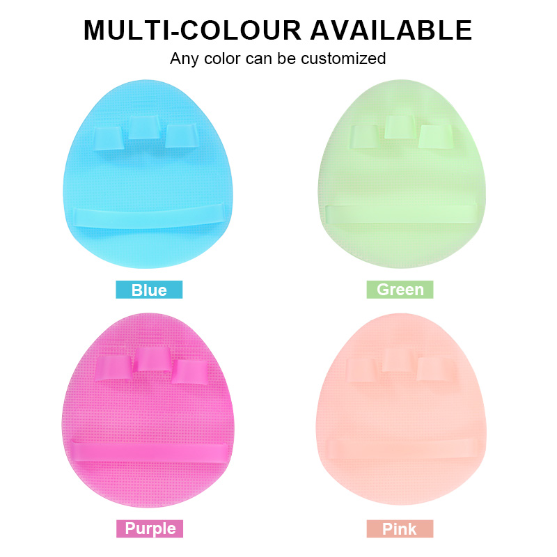 Bathroom Soft Exfoliating Bath Silicone Body Brush Hygienic Shower Cleaning Wash Skin Massage Scrubber Pad
