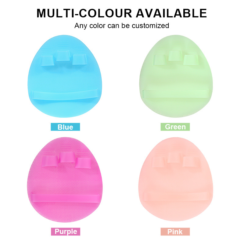 Bathroom Soft Exfoliating Bath Silicone Body Brush Hygienic Shower Cleaning Wash Skin Massage Scrubber Pad