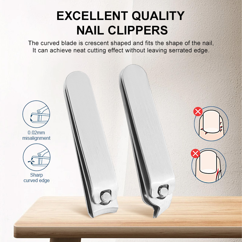 High-end Sublimation Manicure Set 7 in 1 Portable Nail Clipper Beauty Tool Stainless Steel Toenail Cutter Kits with Travel Case