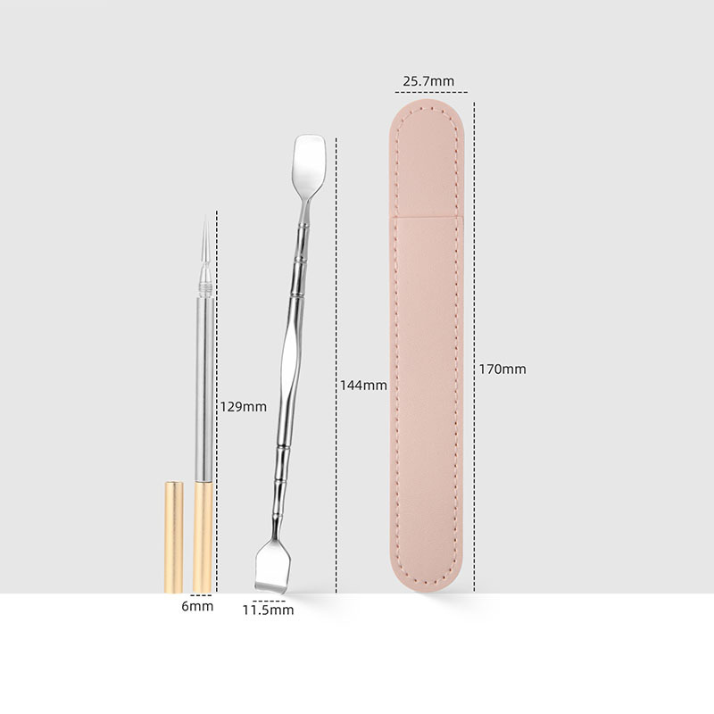 High Quality Stainless Steel Double-Head Blackhead Remover Sticks Spatula Acne Whitehead Extractor Tools Pore Cleaner Scrubber