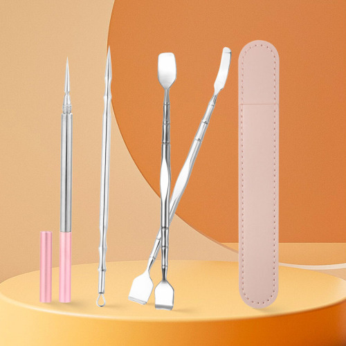 High Quality Stainless Steel Double-Head Blackhead Remover Sticks Spatula Acne Whitehead Extractor Tools Pore Cleaner Scrubber