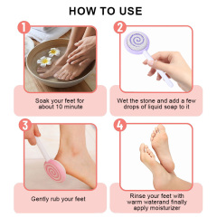 Wholesale Pumice Stone Foot Files Colorful Lollipop Shape Double Side Colossal Rasp Callus Remover Pedicure Feet Rubbing Tool