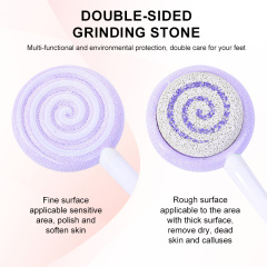Wholesale Pumice Stone Foot Files Colorful Lollipop Shape Double Side Colossal Rasp Callus Remover Pedicure Feet Rubbing Tool