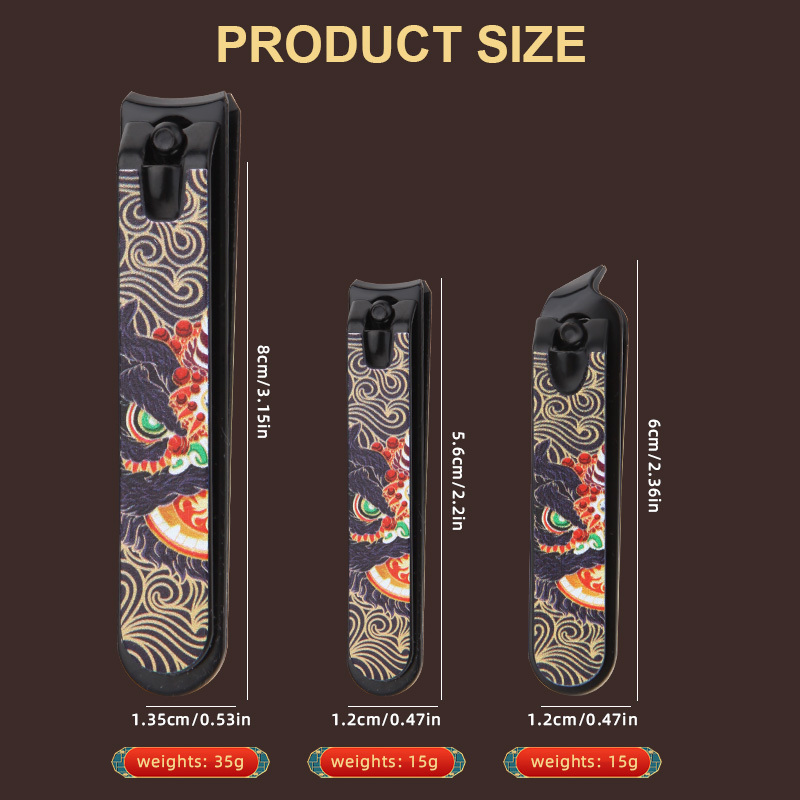 Professional Manufacturer Stainless Steel Nail Cutter Chinese Horse Style Sharp Fingernail Clipper Manicure Tool for Men Women