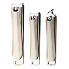Professional Ultra Thin Nail Clipper Titanium Stainless Steel Sharp Sturdy Toenail Fingernail Cutter with Key Chain Hole