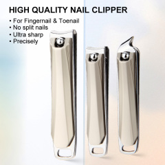Professional Ultra Thin Nail Clipper Titanium Stainless Steel Sharp Sturdy Toenail Fingernail Cutter with Key Chain Hole