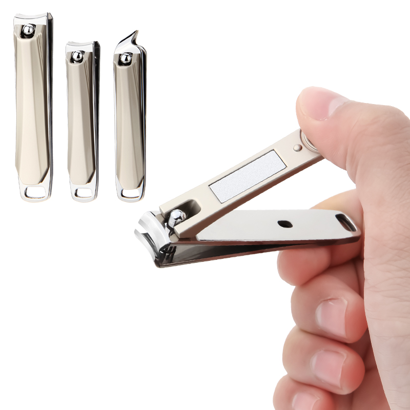 Professional Ultra Thin Nail Clipper Titanium Stainless Steel Sharp Sturdy Toenail Fingernail Cutter with Key Chain Hole