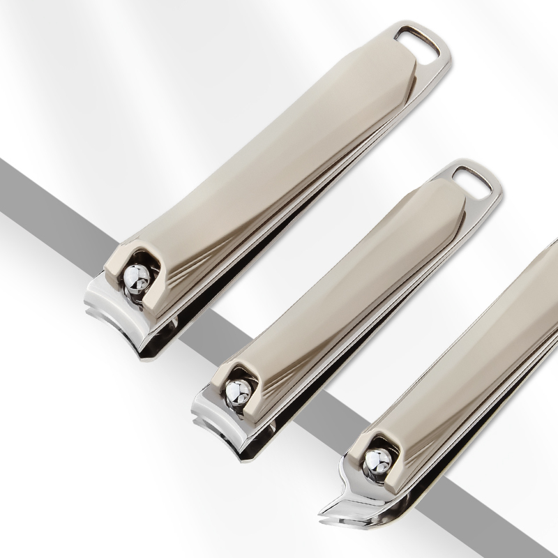 Professional Ultra Thin Nail Clipper Titanium Stainless Steel Sharp Sturdy Toenail Fingernail Cutter with Key Chain Hole