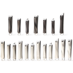 Professional Ultra Thin Nail Clipper Titanium Stainless Steel Sharp Sturdy Toenail Fingernail Cutter with Key Chain Hole