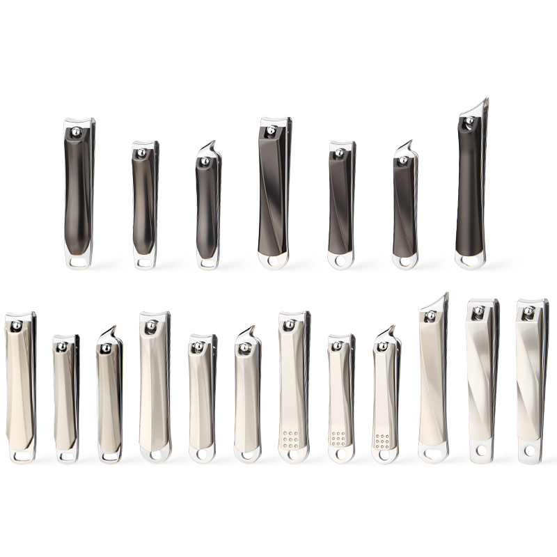Professional Ultra Thin Nail Clipper Titanium Stainless Steel Sharp Sturdy Toenail Fingernail Cutter with Key Chain Hole