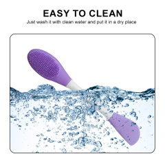 2 In 1 Double Sided Soft Flexible Silicone Face Mask Brush Facial Cleaning Cosmetic Tools Exfoliating Scrub Lip Brushes