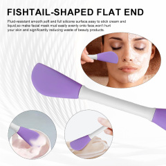 2 In 1 Double Sided Soft Flexible Silicone Face Mask Brush Facial Cleaning Cosmetic Tools Exfoliating Scrub Lip Brushes
