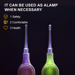 3 Pieces Ear Wax Removal Tool With Light And Storage Case Safe Ear Spoon Pick Cleaning Tweezer Kit With Flashlight For Baby