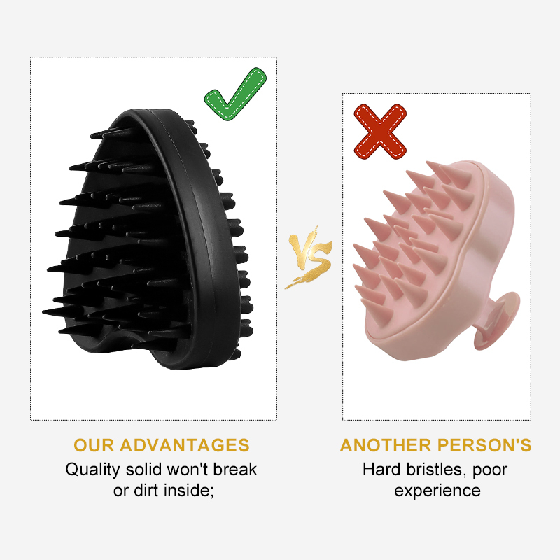 Soft Silicone Scalp Care Massager Bath Shampoo Brush Washing Shower Head Comb Massage Exfoliator Brushes for Hairs Growth