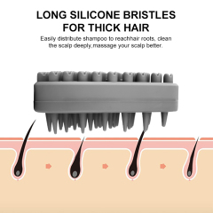 Soft Silicone Scalp Care Massager Bath Shampoo Brush Washing Shower Head Comb Massage Exfoliator Brushes for Hairs Growth