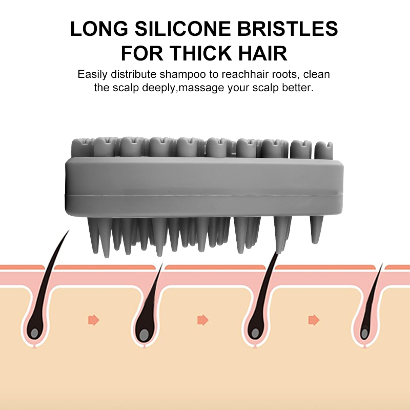 Soft Silicone Scalp Care Massager Bath Shampoo Brush Washing Shower Head Comb Massage Exfoliator Brushes for Hairs Growth