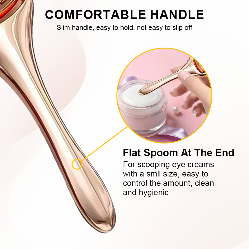 Portable Metal Mini Facial Massage Rollers Stainless Steel Skin Care Tools Hand Neck Face Roller Massager for Relief Puffiness