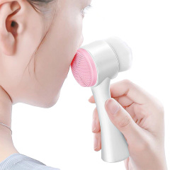 4 in 1 Facial Cleaning Tools Set Soft Silicone Face Cleanser Brush Makeup Sponge Spa Washing Exfoliating Massage Hair Scrubber