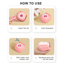 4 in 1 Facial Cleaning Tools Set Soft Silicone Face Cleanser Brush Makeup Sponge Spa Washing Exfoliating Massage Hair Scrubber