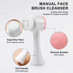 4 in 1 Facial Cleaning Tools Set Soft Silicone Face Cleanser Brush Makeup Sponge Spa Washing Exfoliating Massage Hair Scrubber