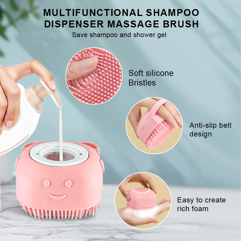 4 in 1 Facial Cleaning Tools Set Soft Silicone Face Cleanser Brush Makeup Sponge Spa Washing Exfoliating Massage Hair Scrubber