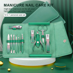 Korea Hot Sale Professional Manicure Set Foot Pedicure Care Tool Stainless Steel Gradient Color Scissors Nail Clipper Kits