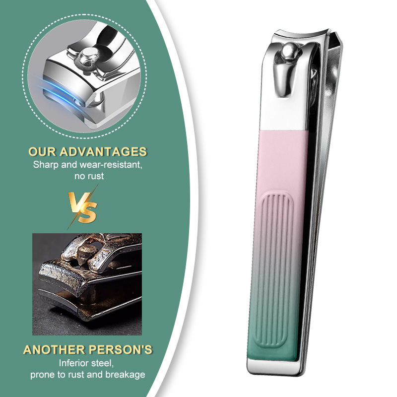Korea Hot Sale Professional Manicure Set Foot Pedicure Care Tool Stainless Steel Gradient Color Scissors Nail Clipper Kits
