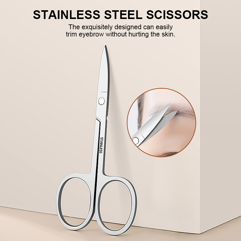 10pcs Wholesale Manicure and Pedicure Nail Care Cleaning Tool Set Stainless Steel Finger Cutter Clipper Kits with Travel Case