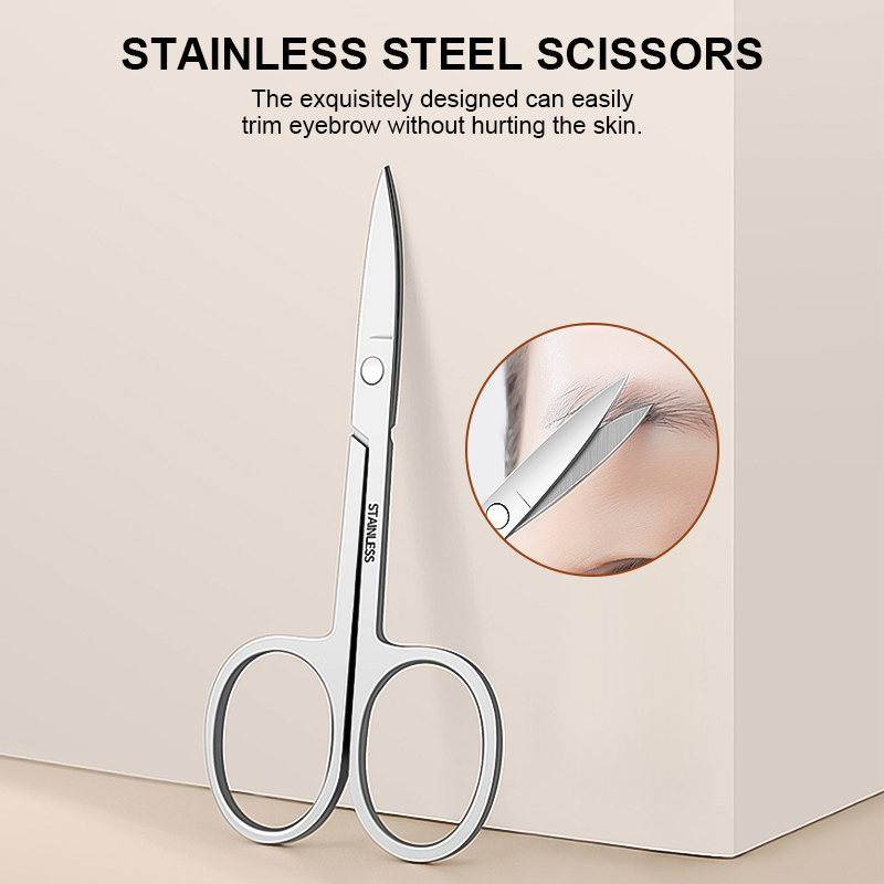 10pcs Wholesale Manicure and Pedicure Nail Care Cleaning Tool Set Stainless Steel Finger Cutter Clipper Kits with Travel Case