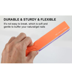 China Free Sample Colorful Style Nail Buffer Manicure Pedicure 4 way High Elastic Sponge Fingernail File Block for Women Lady