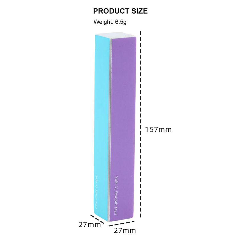 China Free Sample Colorful Style Nail Buffer Manicure Pedicure 4 way High Elastic Sponge Fingernail File Block for Women Lady