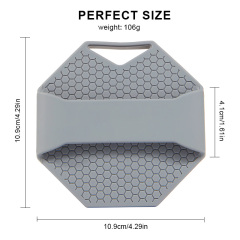 Shower Antimicrobial Soft Silicone Body Scrubber Anti-Slippery Handles Bath Wash Exfoliating Massage Skin Deep Cleaning Brush