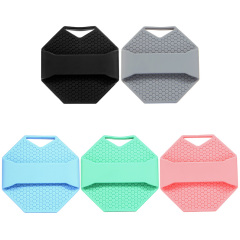 Shower Antimicrobial Soft Silicone Body Scrubber Anti-Slippery Handles Bath Wash Exfoliating Massage Skin Deep Cleaning Brush
