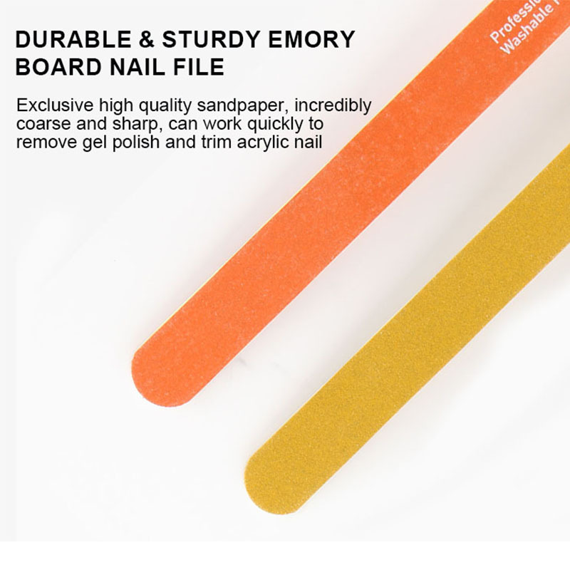 Multi-functional Washable Nail File Buffer Manicure Care Salon Tools Sanding Smoothing Dual-Sided Emery Boards Fingernail Filer