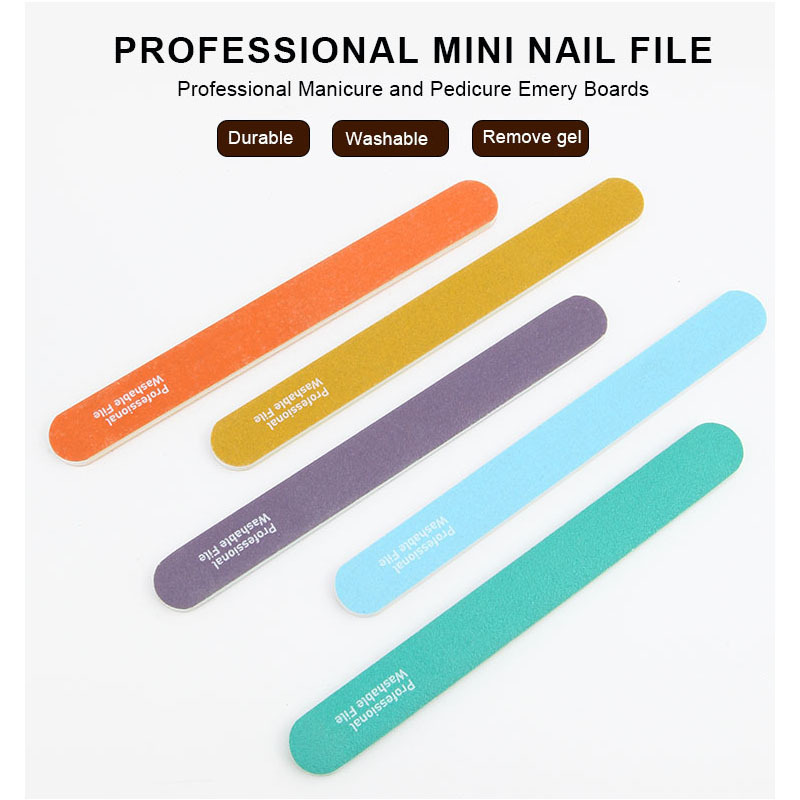 Multi-functional Washable Nail File Buffer Manicure Care Salon Tools Sanding Smoothing Dual-Sided Emery Boards Fingernail Filer