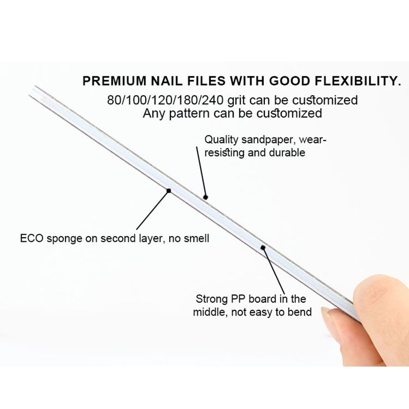 Multi-functional Washable Nail File Buffer Manicure Care Salon Tools Sanding Smoothing Dual-Sided Emery Boards Fingernail Filer