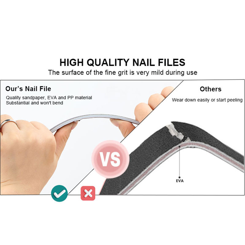 Multi-functional Washable Nail File Buffer Manicure Care Salon Tools Sanding Smoothing Dual-Sided Emery Boards Fingernail Filer