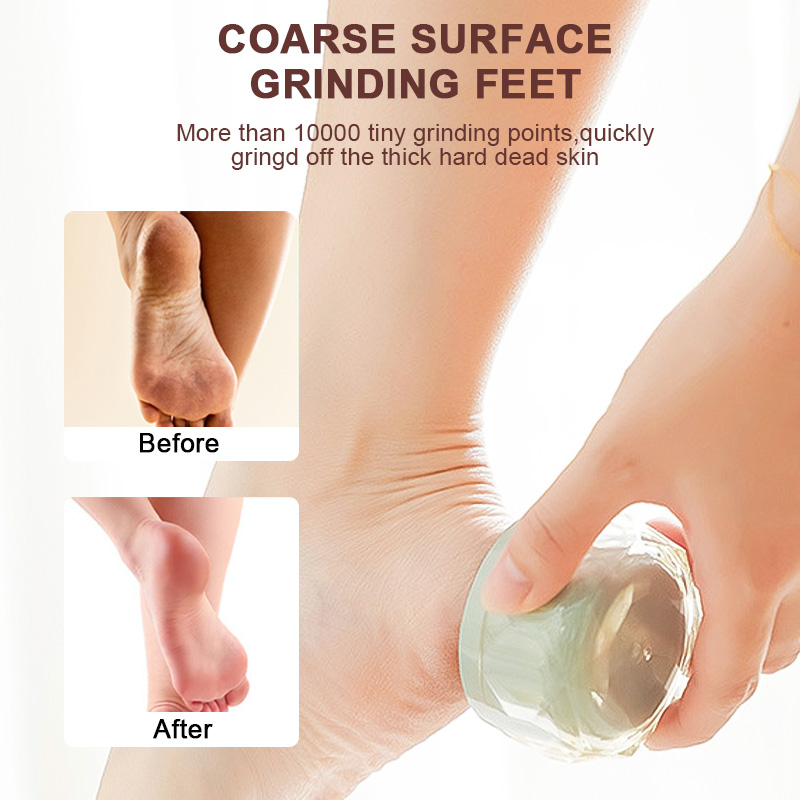 New Portable 2-in-1 Painless Crystal Nano Glass Hair Remove Eraser Foot File Dead Skin Callus Remover device Pedicure Tool