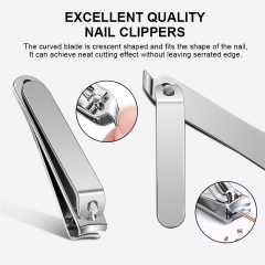 8-in-1 Professional Manicure Pedicure Kit Stainless Steel Beauty Nail Care Tool Fingernail Toe Clipper Set With PU Leather Case