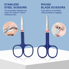 Premium Manicure Set in Luxury Leather Case Stainless Steel Nail Care Tool Toe Fingernail Clipper Beauty Kits for Christmas Gift