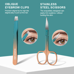 High Quality Portable Stainless Steel Manicure Set Beauty Scissors Nail Care Tool Ingrown Toenail Clipper Grooming Kit for Gift