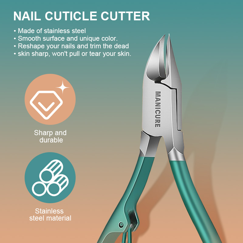 High Quality Portable Stainless Steel Manicure Set Beauty Scissors Nail Care Tool Ingrown Toenail Clipper Grooming Kit for Gift