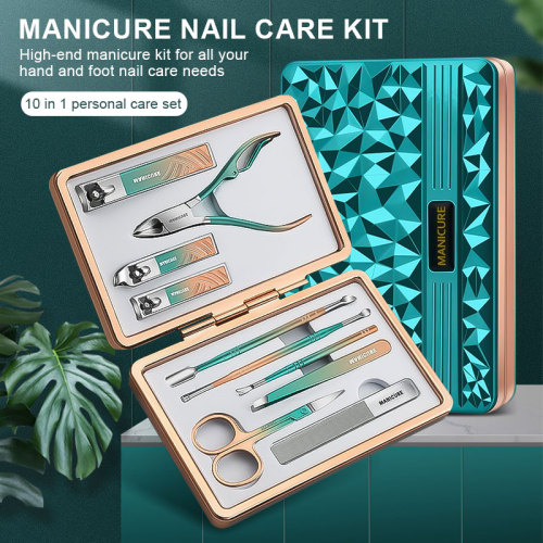 High Quality Portable Stainless Steel Manicure Set Beauty Scissors Nail Care Tool Ingrown Toenail Clipper Grooming Kit for Gift